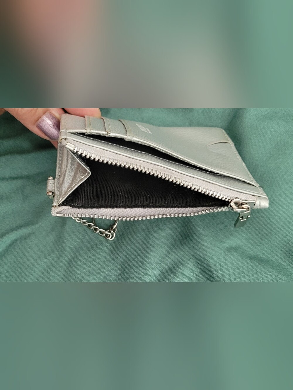 Book Themed White Thin Small Minimalist Wallet - Picture 5 of 5